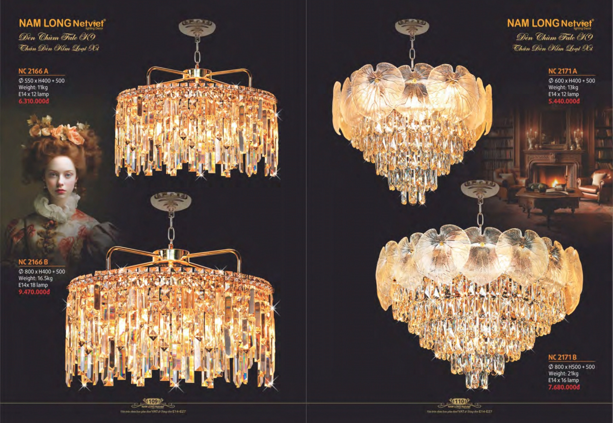 Bảng giá đèn trang trí Nam Long